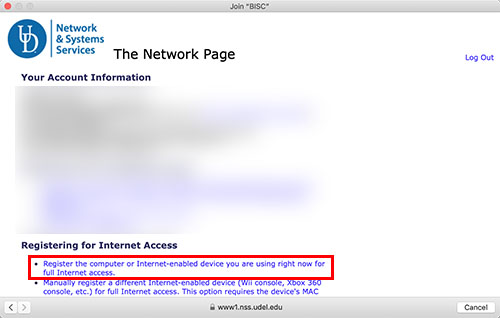 macOS Wi-Fi Screen Capture - Network Registration